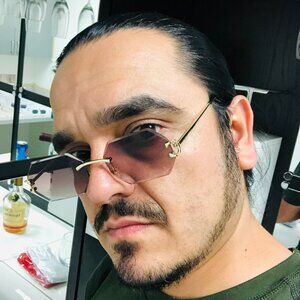 Men Sunglasses Brown Lens Square Gold Frame Street Wear‎ Light Weight Lentes New